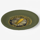 Tweede luitenant 2LT Promotie Papieren Bordje (Gekanteld)