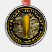 Tweede luitenant Kerstmis Metalen Ornament (Voorkant)