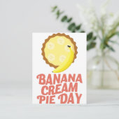 Tweede maart - Banana Cream Day Briefkaart (Staand voorkant)