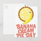 Tweede maart - Banana Cream Day Briefkaart (Voorkant / Achterkant)