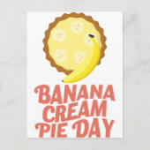Tweede maart - Banana Cream Day Briefkaart (Voorkant)
