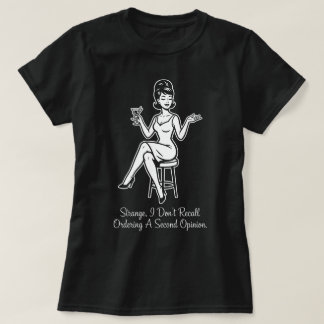 Tweede mening bestellen Retro sarcastische T-shirt