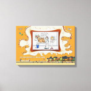 Tweede mening Gaat het goed 18x12 Canvasprint Canvas Afdruk