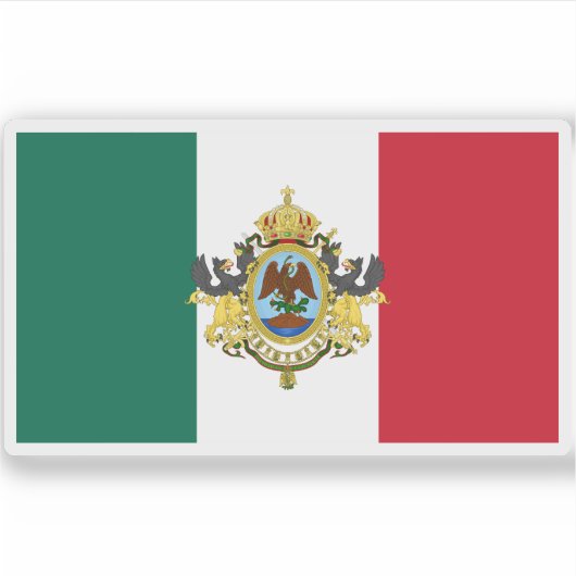 Tweede Mexicaanse Rijk Sticker (Voorkant)
