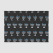 Tweede nacht Hanukkah Glitter Tissue Paper Tissuepapier (Voorkant)