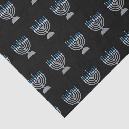 Tweede nacht Hanukkah Glitter Tissue Paper Tissuepapier (Detail)