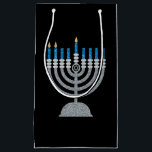 Tweede nacht van Hanukkah Glitter Small Gift Bag Klein Cadeauzakje<br><div class="desc">Hanukkah 2022 begint in de avond van zondag 18 december en eindigt in de avond van maandag 26 december</div>