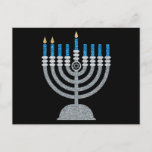 Tweede nacht van het Briefkaart Hanukkah Glitter<br><div class="desc">Hanukkah 2022 begint in de avond van zondag 18 december en eindigt in de avond van maandag 26 december</div>