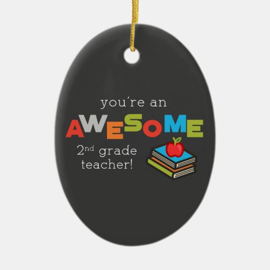 Tweede onderwijsdag, Geweldige Keramisch Ornament (Voorkant)