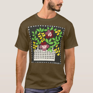 Tweede ontwerp bloemen t-shirt
