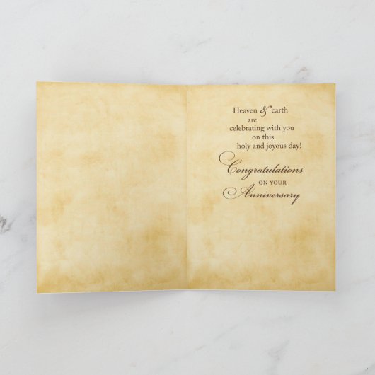 Tweede Orde Jubileum Angels bij Altar Kaart (Binnen)