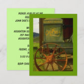 TWEEDE PARTIJINVITATIE —  GROENTREKKER KAART (Voorkant / Achterkant)