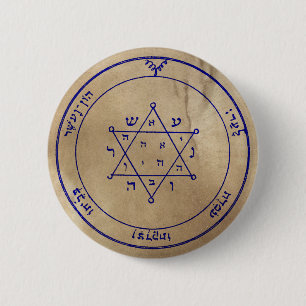 Tweede Pentacle van Jupiter Ronde Button 5,7 Cm