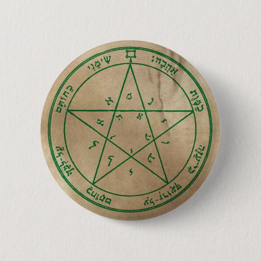 Tweede Pentacle van Venus Ronde Button 5,7 Cm (Voorkant)