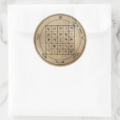 Tweede Pentakel van Saturnus Ronde Sticker (Tas)