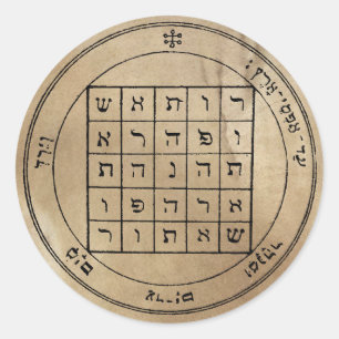 Tweede Pentakel van Saturnus Ronde Sticker