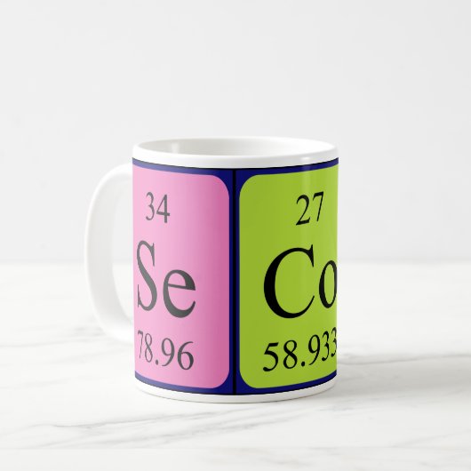 Tweede periodieke mok van de lijstnaam (Voorkant links)