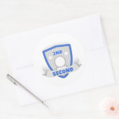 Tweede plaats ronde sticker (Envelop)