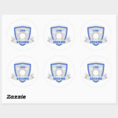 Tweede plaats ronde sticker (Vel)
