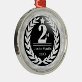 Tweede plein voor de prijs van de zwarte en witte  metalen ornament (Rechts)