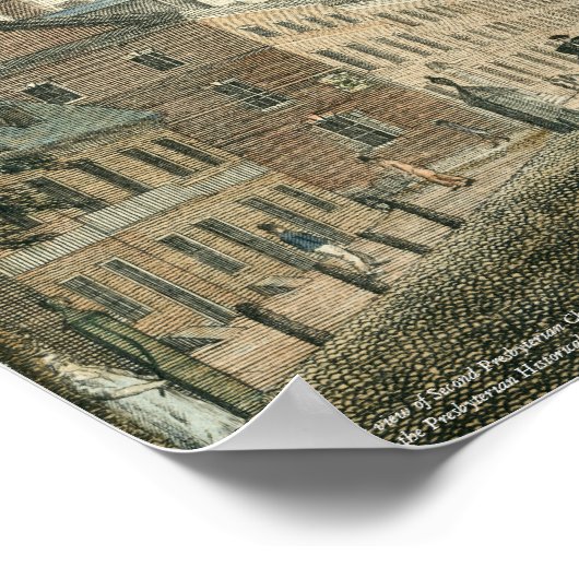 Tweede presbyteriaanse kerk, Philadelphia Print (Hoek)