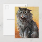 "Tweede prijs bij het Show Cat" van Louis Wain Briefkaart (Voorkant / Achterkant)