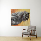 "Tweede prijs bij het Show Cat" van Louis Wain Wandkleed (In Situ (horizontaal))