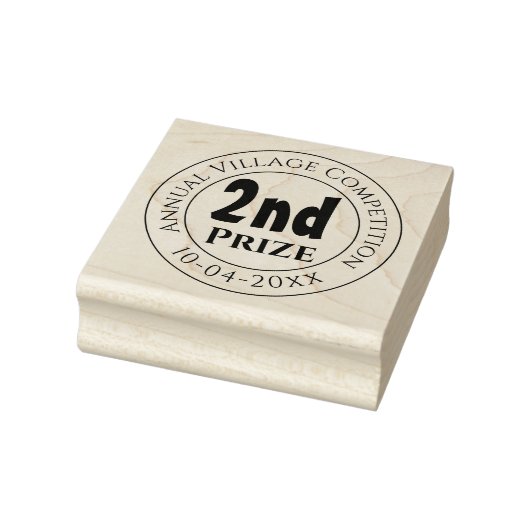 Tweede prijs competitie trofee award rubberstempel (Stempel)