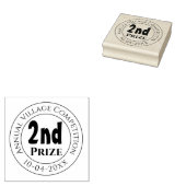 Tweede prijs competitie trofee award rubberstempel (Gestempeld)