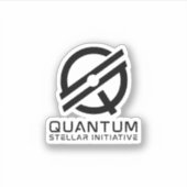 Tweede QSI-Logo - Sticker voor zwarte inkt (Voorkant)