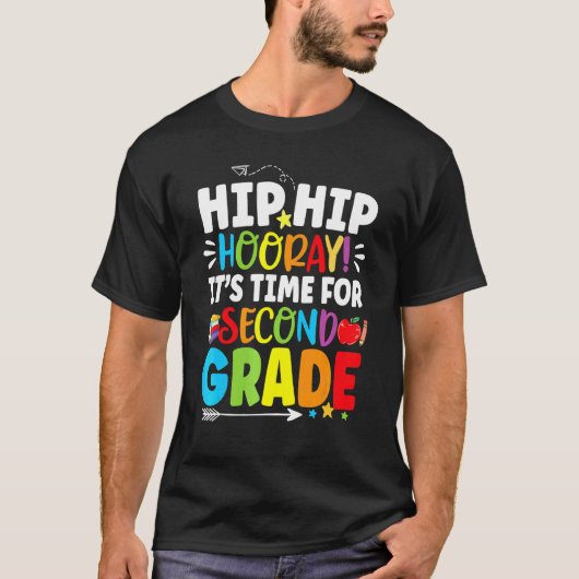 Tweede rang Eerste dag 2e graad Terug naar school  T-shirt (Voorkant)