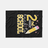 Tweede rang naar school fleece deken (Voorkant (Horizontaal))