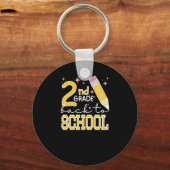 Tweede rang naar school sleutelhanger (Voorkant)
