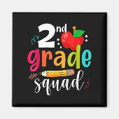 Tweede rang: naar school tweede klas magneet (Voorkant)