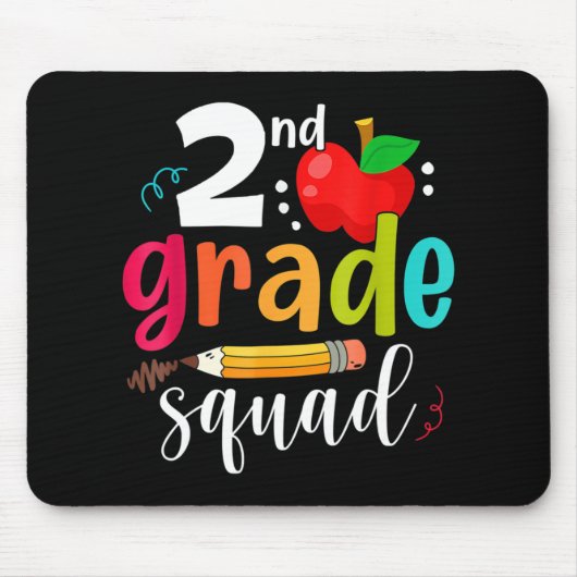 Tweede rang: naar school tweede klas muismat (Voorkant)