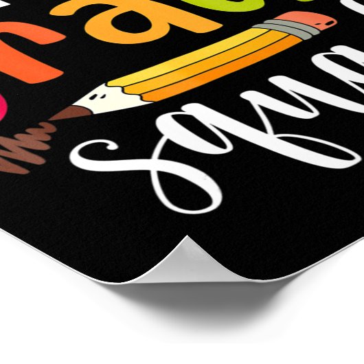 Tweede rang: naar school tweede klas poster (Hoek)