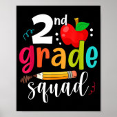 Tweede rang: naar school tweede klas poster (Voorkant)