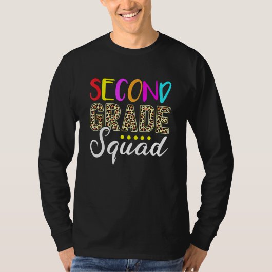 Tweede rang: terug naar school 2e graad t-shirt (Voorkant)