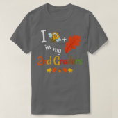 Tweede rang voor leraar Herfst herfst tweede rang T-shirt (Design voorkant)