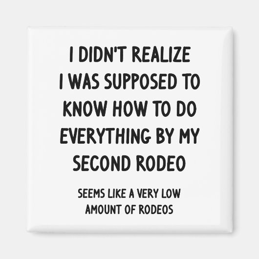 Tweede Rodeo Magneet (Voorkant)