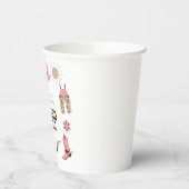 Tweede Rodeo Roze Western Cowboy 2e Verjaardag Papieren Bekers (Links)