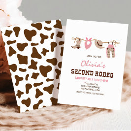 Tweede Rodeo Western Cowgirl 2e Verjaardag Kaart