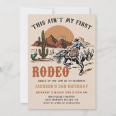 tweede Rodeo Westerne Cowboy 2e verjaardag Kaart (Voorkant)