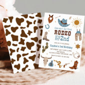 Tweede Rodeo Westerne Cowboy 2e verjaardag Kaart