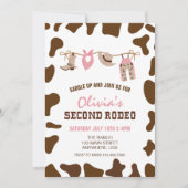 Tweede Rodeo Westerne Cowboy 2e verjaardag Kaart (Voorkant)