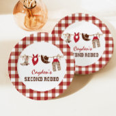 Tweede Rodeo Westerne Cowboy 2e verjaardag Papieren Bordje