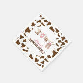 Tweede Rodeo Westerne Cowboy 2e verjaardag Servet (Hoek)