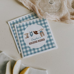 Tweede Rodeo Westerne Cowboy 2e verjaardag Servet