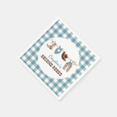 Tweede Rodeo Westerne Cowboy 2e verjaardag Servet (Hoek)