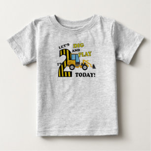 Tweede shirt voor verjaardag bulldozer